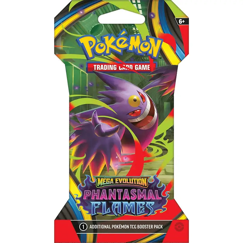 Pokemon TCG: Phantasmal Flames - Sleeved Booster Pack Gengar