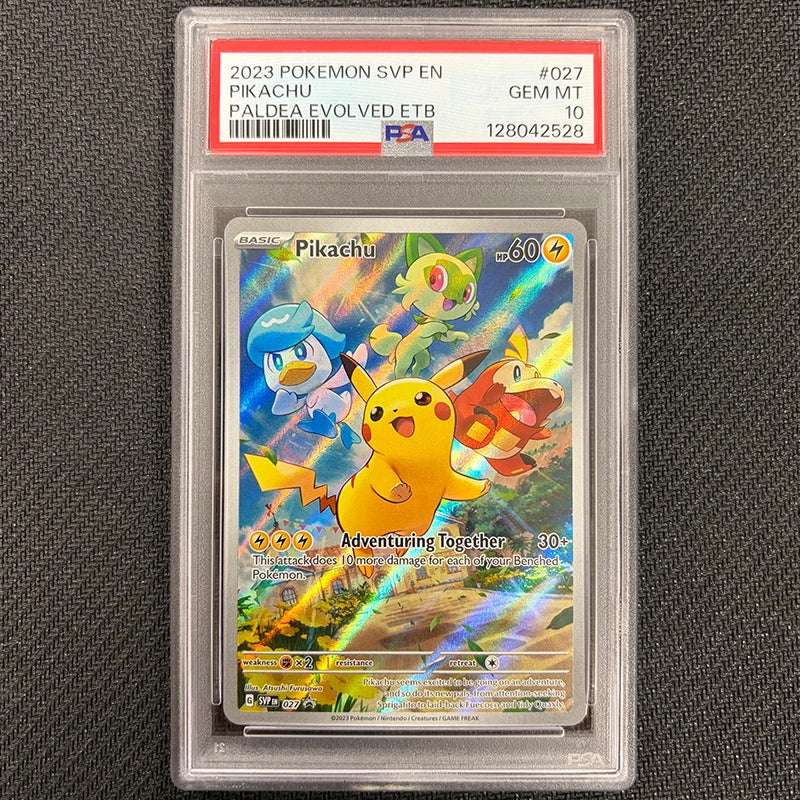 Pokemon TCG: Pikachu SVP027 - Paldea Evolved - PSA 10