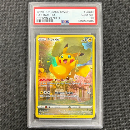 Pokemon TCG: Pikachu GG30/GG70 - Crown Zenith - PSA 10