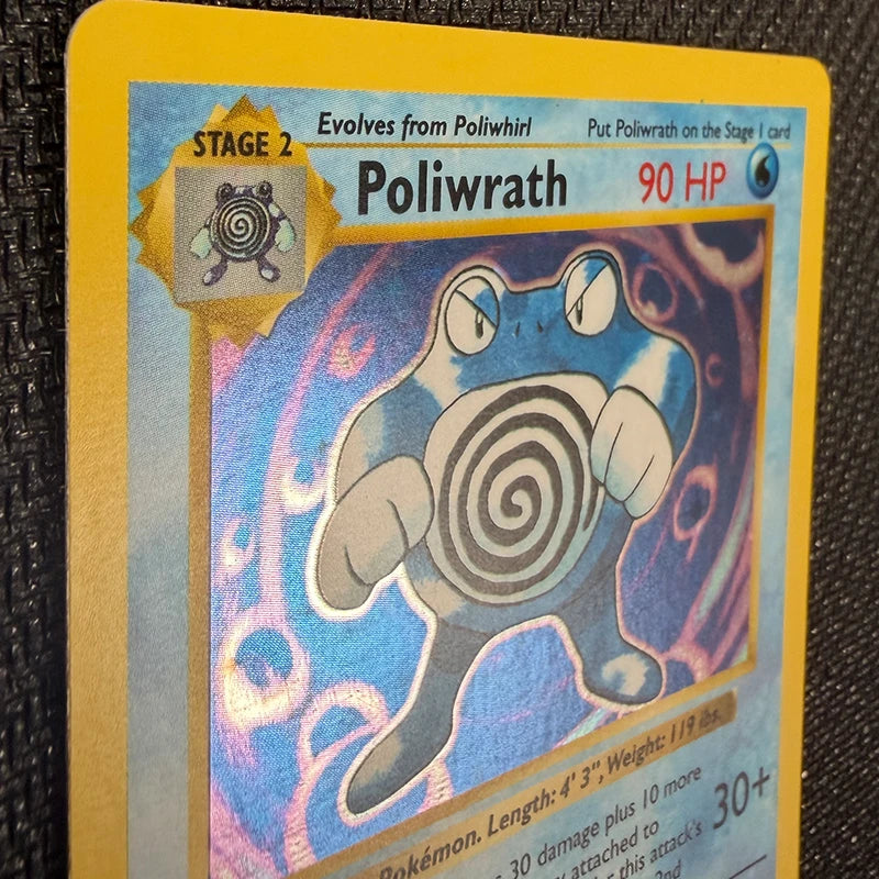 Pokemon TCG: Poliwrath 13/102 - Base Set 1st Edition - NM Holo