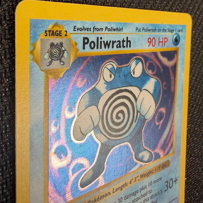 Pokemon TCG: Poliwrath 13/102 - Base Set 1st Edition - NM Holo
