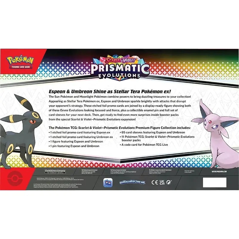 Pokemon TCG: Prismatic Evolutions - Premium Figure Collection Contents