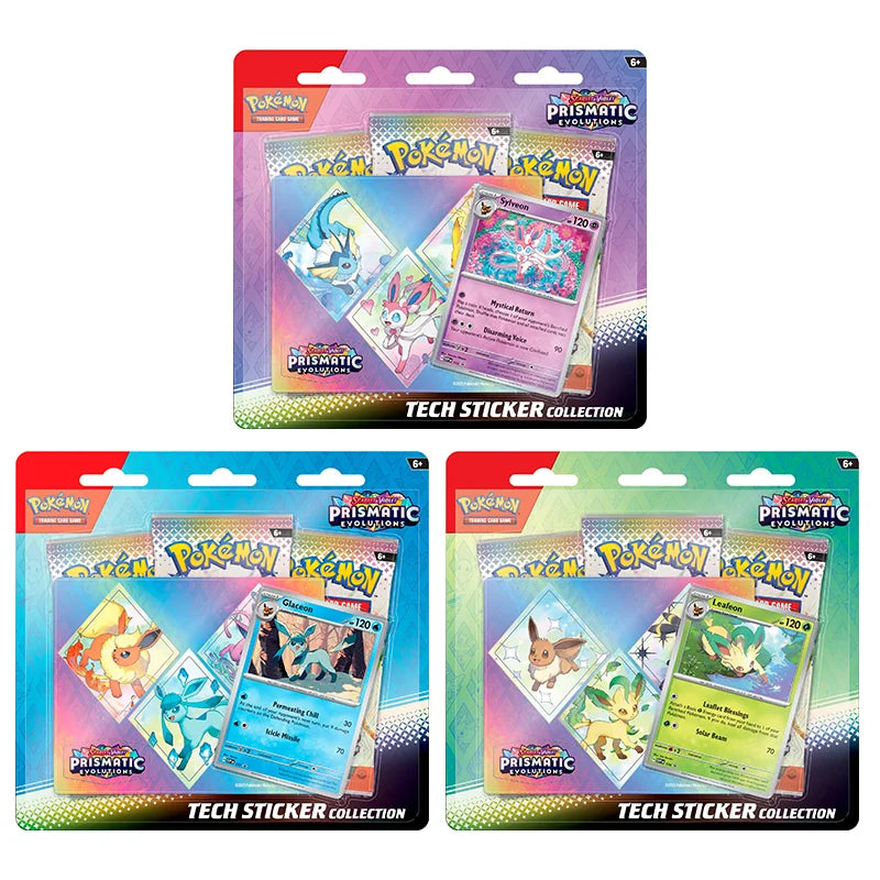 Pokemon TCG: Prismatic Evolutions - Tech Sticker Collection Set of 3