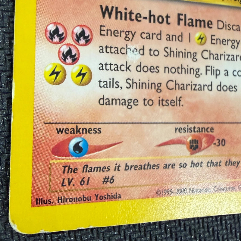 Pokemon TCG: Shining Charizard 107/105 - Neo Destiny - Heavy Play Corner