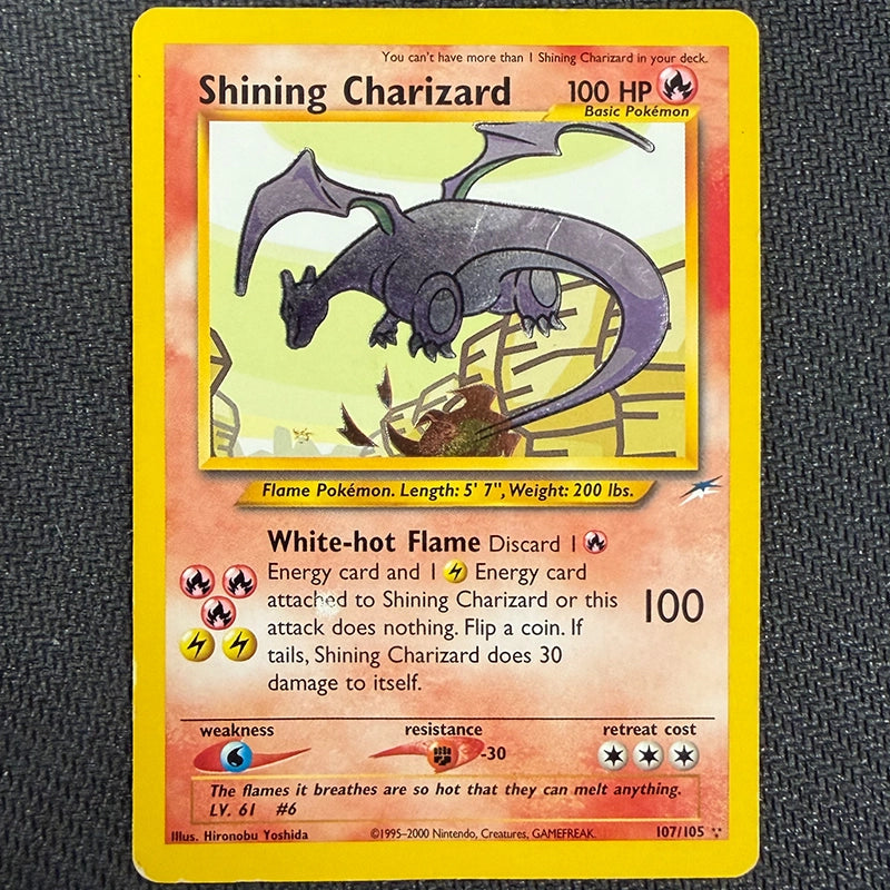 Pokemon TCG: Shining Charizard 107/105 - Neo Destiny - Heavy Play