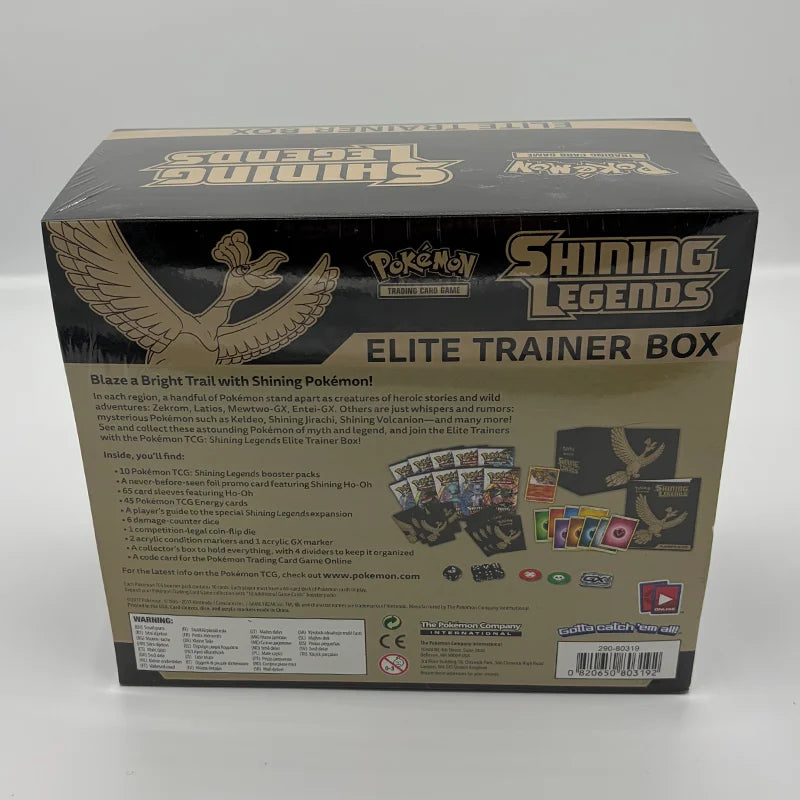 Pokemon TCG: Shining Legends - Elite Trainer Box Back