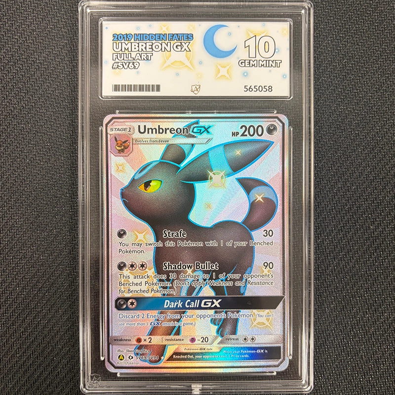 Pokemon TCG: Umbreon GX SV69/SV94 - Hidden Fates - Ace 10