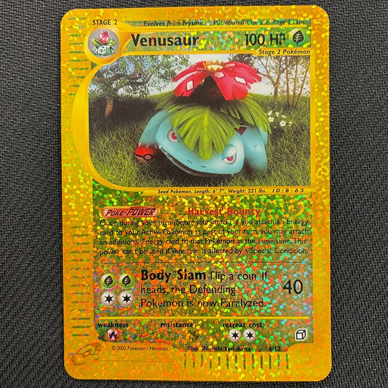 Pokemon TCG: Venusaur 4/12 - Expedition Jumbo Box Topper - NM