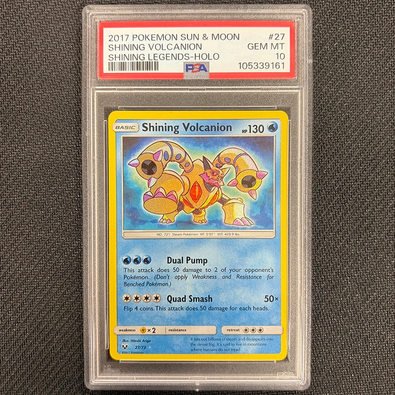 Pokemon TCG: Shining Volcanion 27/73 - Shining Legends - PSA 10