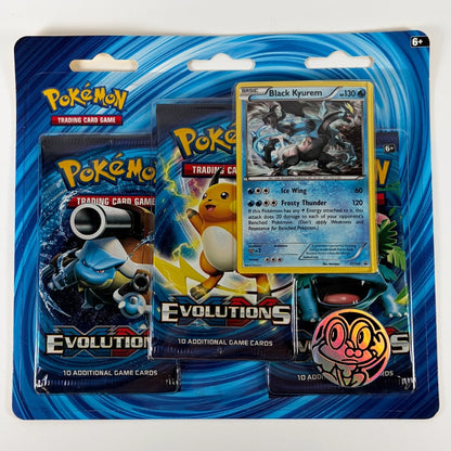 Pokemon TCG: XY Evolutions - Black Kyurem 3-Pack Blister