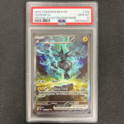Pokemon TCG: Zekrom Ex 166/086 - Black Bolt - PSA 10