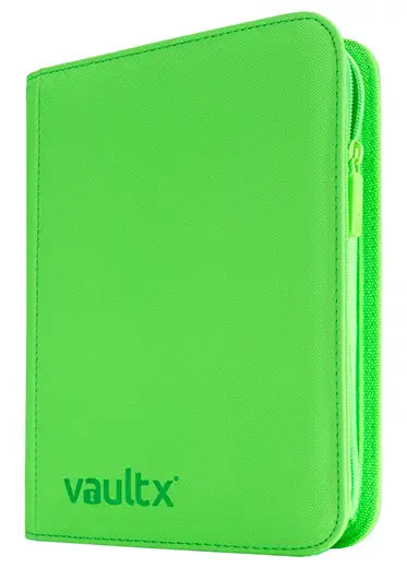 Vault X: 4-Pocket Exo-Tec Zip Binder Neon Green