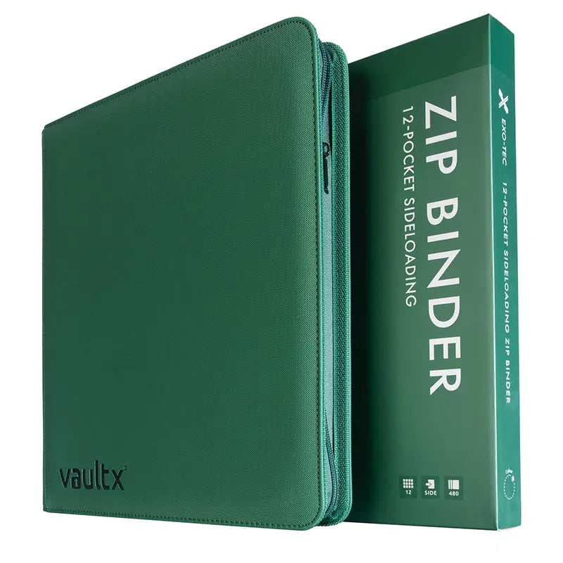 Vault X: Metallic Green Exo-Tec Zip Binder 12-Pocket