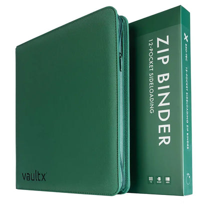Vault X: Metallic Green Exo-Tec Zip Binder 12-Pocket