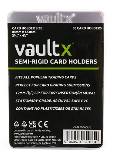 Vault X: Semi-Rigid Card Holders (50)