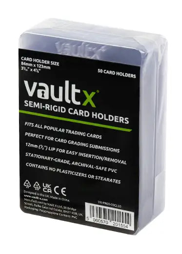 Vault X: Semi-Rigid Card Holders (50)