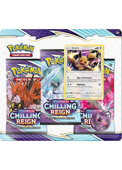 Pokemon TCG: Sword & Shield Chilling Reign - 3 Pack Blister Eevee