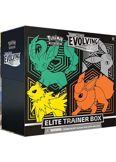 Pokemon TCG: Sword & Shield 7 Evolving Skies - Elite Trainer Box (Leafeon, Umbreon, Jolteon, Flareon)