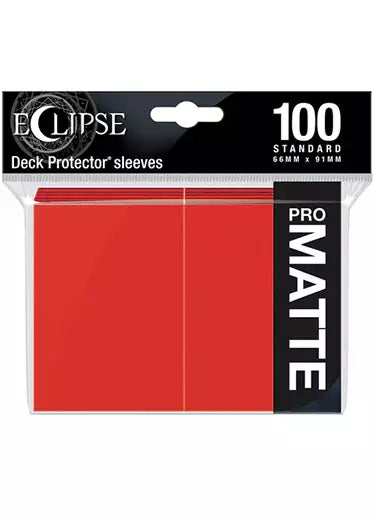 Ultra Pro: Eclipse Matte Sleeves (100, Standard Size) Red