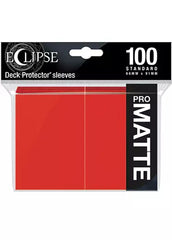 Ultra Pro: Eclipse Matte Sleeves (100, Standard Size) Red