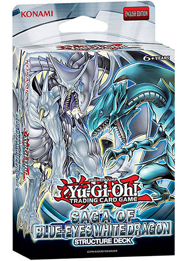 Yugioh TCG: Structure Deck - Saga of the Blue Eyes White Dragon Unlimited Edition - Set of 3 Decks