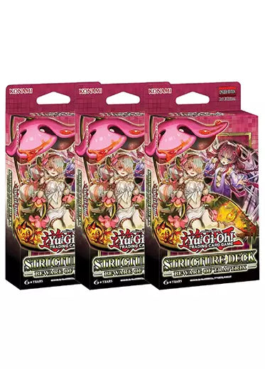 Yugioh TCG: Structure Deck - Beware the Traptrix (3 Decks)