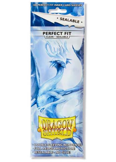 Dragon Shield: Perfect Fit Sealable Toploader Sleeves (100, Clear)