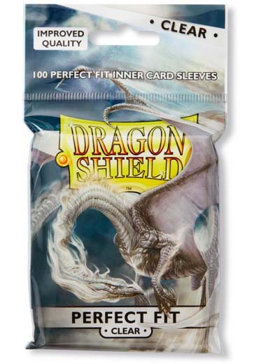 Dragon Shield (100, Clear) Perfect Fit Toploader Sleeves