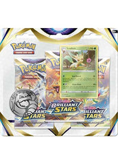 Pokemon TCG: Brilliant Stars - Leafeon 3-Pack Blister