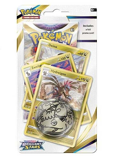 Pokemon TCG: Brilliant Stars - Hydreigon Premium Checklane Blister