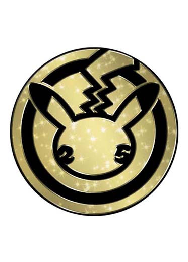 Pokémon TCG: Black & Gold Large Celebrations Coin