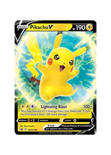 Pokemon TCG: Sword & Shield - SWSH198 Pikachu V Oversized Promo 