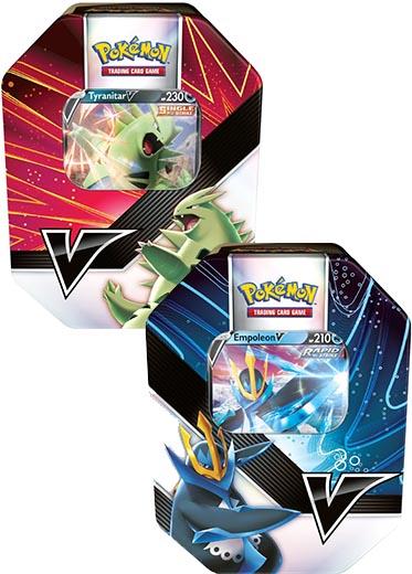 Pokemon TCG: V Strikers Tin (Tyranitar V / Empoleon V) Set of 2
