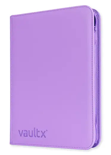 Vault X: 9-Pocket Exo-Tec Zip Binder Just Purple