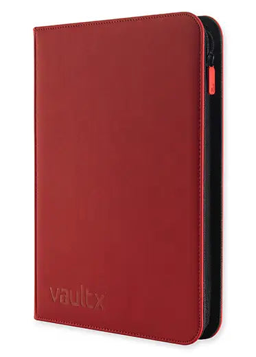 Vault X: 9-Pocket Exo-Tec Zip Binder Red